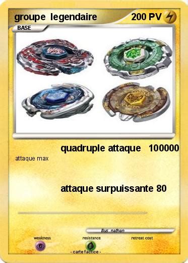 Pokémon Groupe Legendaire Quadruple Attaque 100000 Ma Carte Pokémon