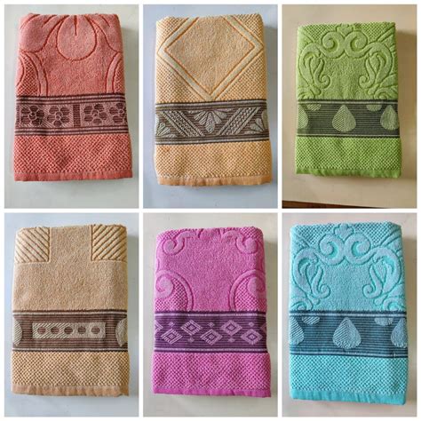 Garden 3060 Solid Cotton Embroidery Bath Towel With Jacquard Border