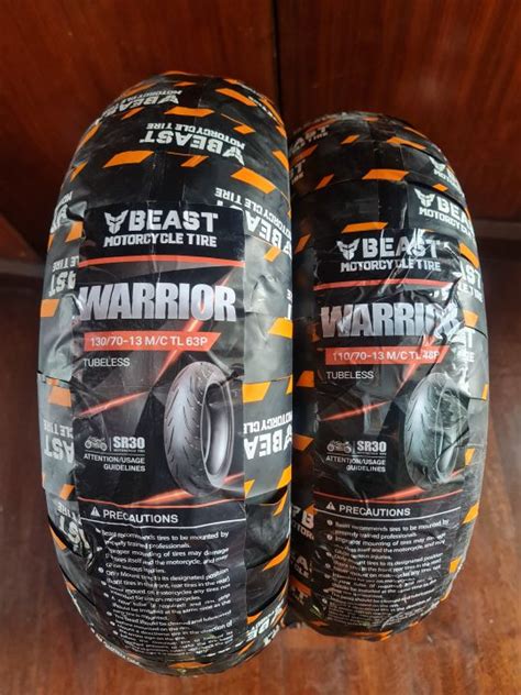 Beast Warrior SR30 13 17 Tubeless Tires Lazada PH