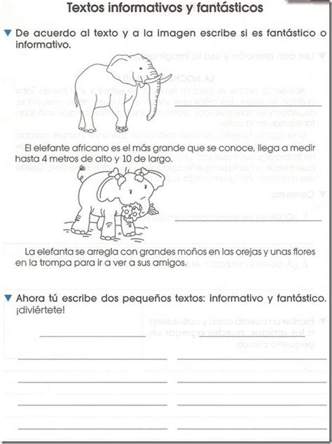 Ejemplos De Textos Informativos Para Ninos De Segundo De Primaria Images