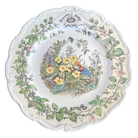 Brambly Hedge Royal Doulton Spring Plate Clyde On 4th Antiques