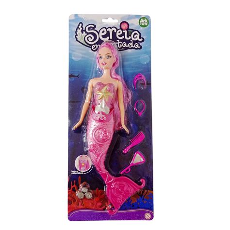 Boneca Sereia Encantada Ark Toys Brinquedo Infantil Menina Shopee Brasil