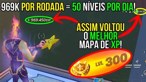 Assim Voltou O Melhor Mapa De Xp Infinito Fortnite Que D N Veis Por