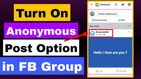 How To Turn On Anonymous Post Option In Facebook Group Easiest Method