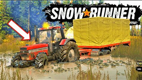 Spintires SnowRunner Gameplay Case IH 1455 XL Tractor 4x4 Offroad