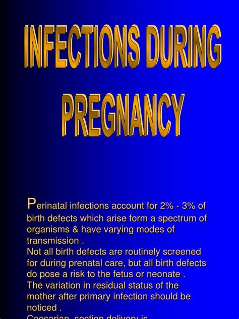 Infection During Pregnancy Ppt Hepatitis Herpes Simplex