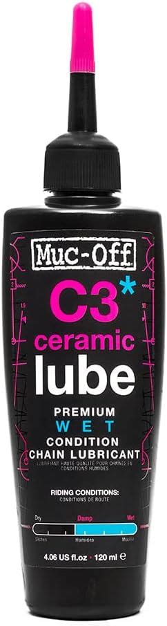 Muc Off C3 Wet Chain Lube 120ml Ceramic Bike Lube Bike Chain Oil