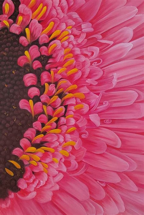 Gerbera Painting By Mariia Marchenko Saatchi Art