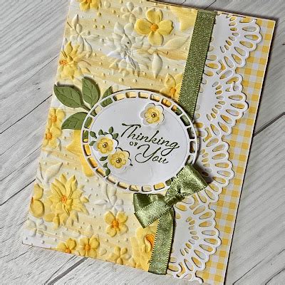 Stampin Up Country Floral Embossing Folder Stamped Sophisticates