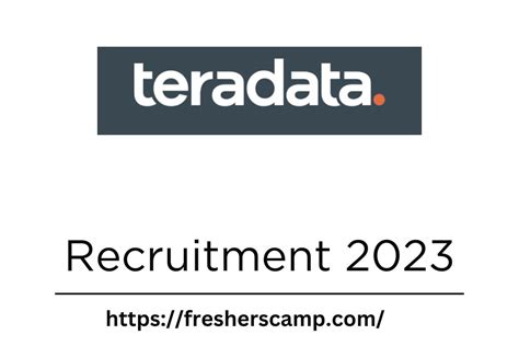 Teradata Off Campus Recruitment For Intern Hyderabad Fresherscamp