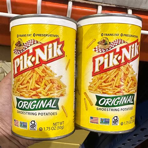 Pack Of 3 Piknik Original Shoestring Potatoes 50g Pik Nik Potato