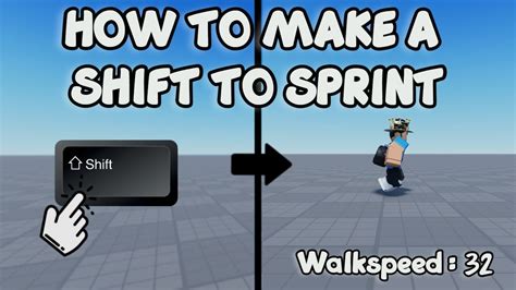 How To Make A Shift To Sprint Roblox Studio Tutorial Youtube