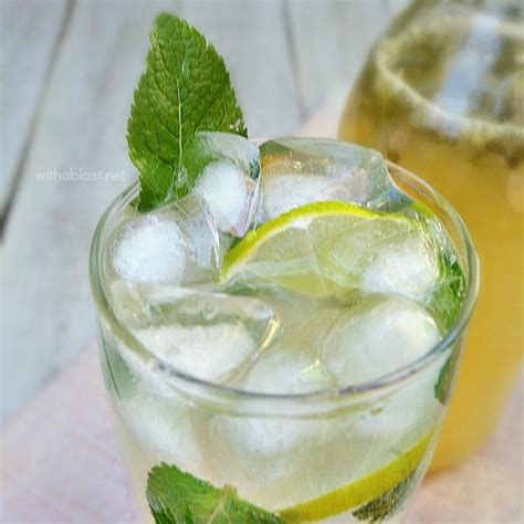 Sparkling Mint Lemonade With A Blast