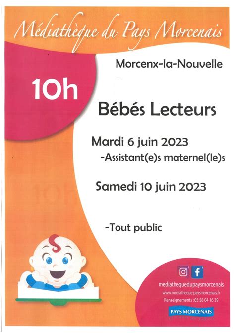 Bébés Lecteurs pour les assistant e s maternel le s à MORCENX LA