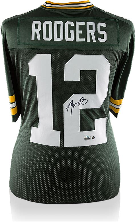 Download Aaron Rodgers Back Signed Green Bay Packers Jersey Aaron Rodgers Autographed Jersey