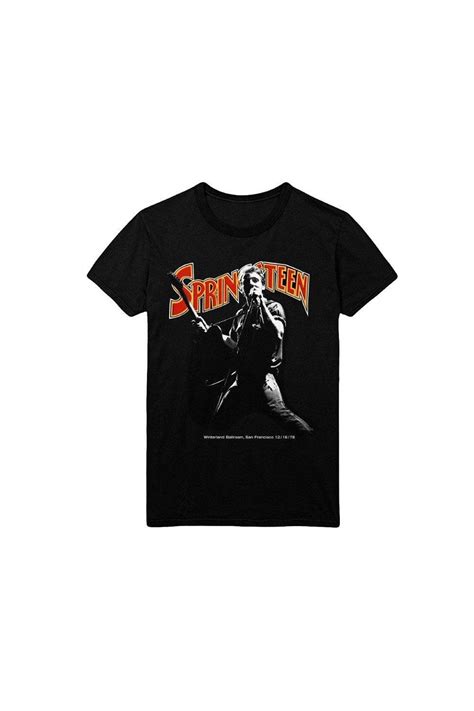 T Shirts Winterland Ballroom Singing T Shirt Bruce Springsteen