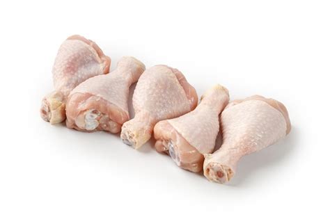 Premium Photo Fresh Uncooked Raw Chicken Legs Drumsticks Isolated On