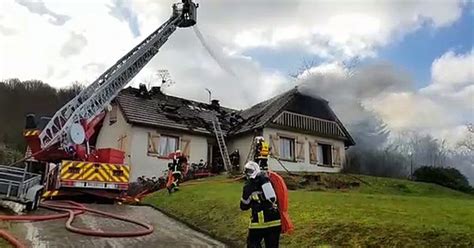 Vidéo Echenoz la Méline une maison détruite par un incendie