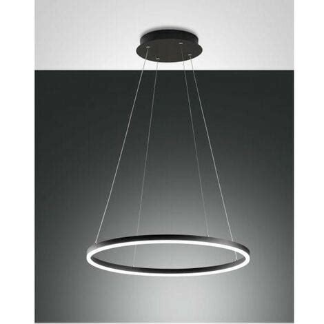 Giotto Lustre Suspendu Led W Noir Fabas Luce