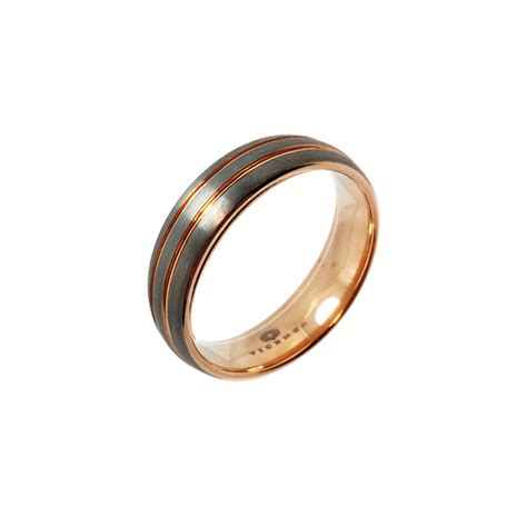 Anillo De Tungsteno Y Titanio Modelo Vittoria Platino