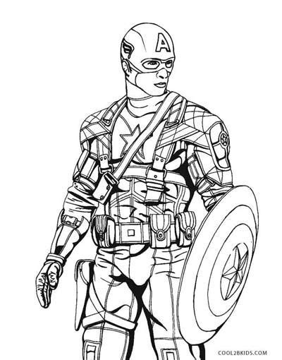 [updated] 50 Captain America Coloring Pages Avengers Coloring Pages