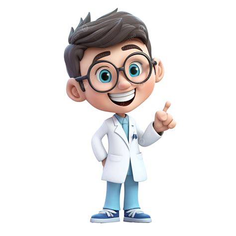 3d Cute Cartoon Dentist Character Generative Ai Dentist Doctor