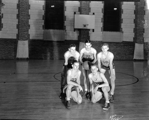 Edgewood Basketball Players Photograph Wisconsin Historical Society