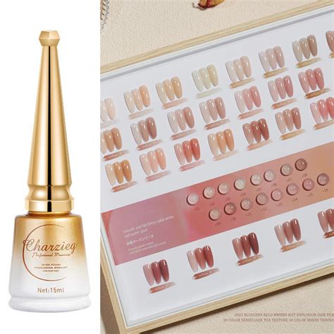 Nail Polish Glue The New Beauty Show White Jelly Ice Transparent Nude Color Nail Salons