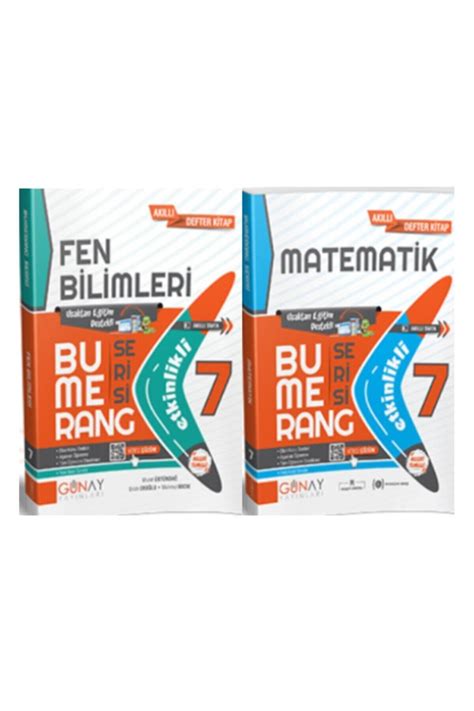 Günay Yayıncılık 7 Sınıf Bumerang Serisi Sayısal Fen Bilimleri