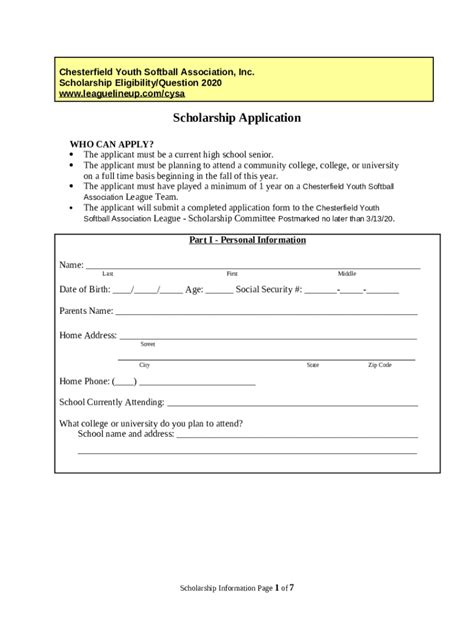 Old Dominion Girls Softball League Doc Template Pdffiller