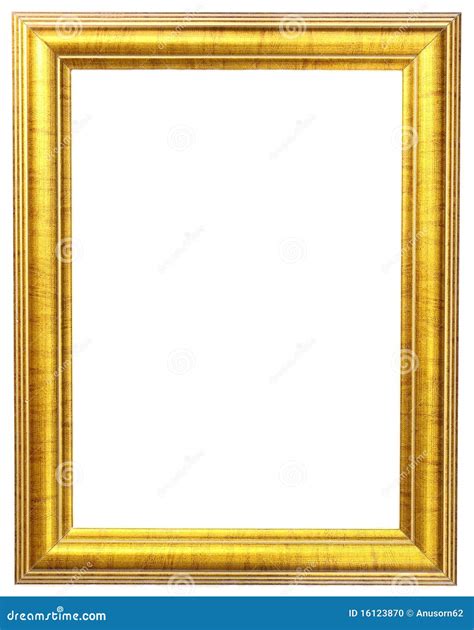 Gold Picture Frame Stock Photo Image Of Golden Image 16123870