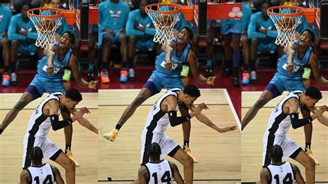 Omg Victor Wembanyama Gets Dunked On Summer League Nba Debut