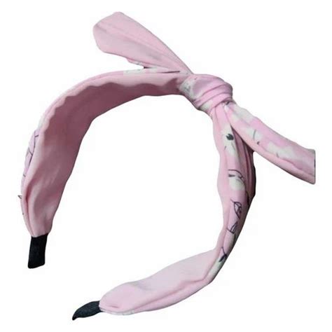 Daily Use Pink Knotted Kids Hair Band, Size: 6inch Length at Rs 60 ...