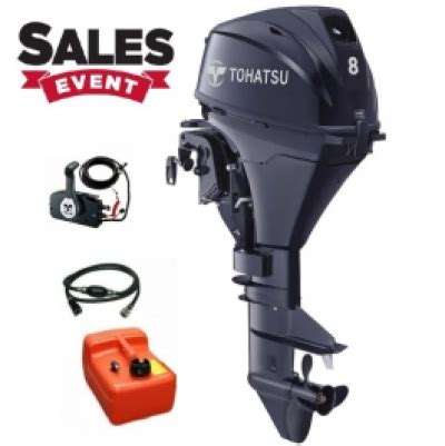 Tohatsu Hp Long Shaft Electric Start Stroke Outboard With Remotes