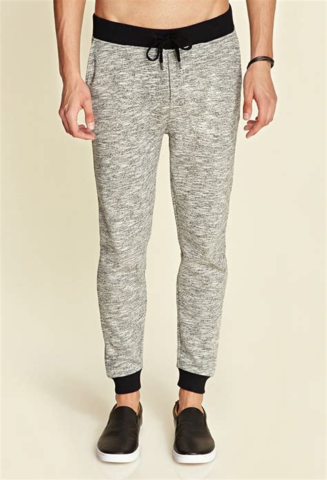 Lyst Forever 21 Marled Knit Joggers You Ve Been Added To The Waitlist In Gray For Men