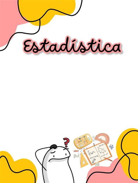 Portada Estad Stica Portadas Probabilidad Y Estadistica Educaci N