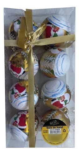 Bolas de adorno navideño para árbol de Navidad 6 cm caja mediana 8