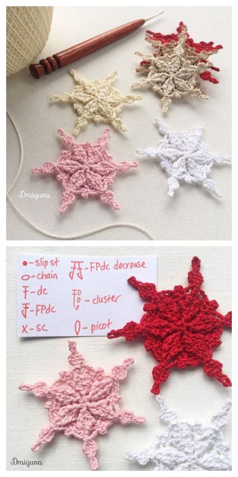 Winter Snowflake Free Crochet Patterns Diy Magazine Christmas