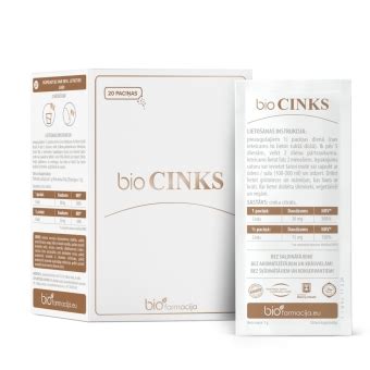 BIO CINKS pulveris 20 paciņas e euroaptieka lv