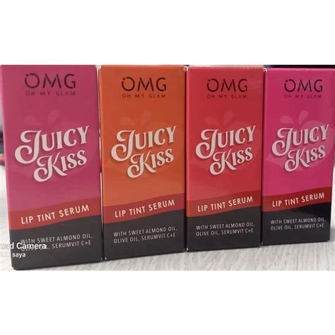 Jual Omg Oh My Glam Juicy Kiss Lip Tint Serum Gr Shopee Indonesia