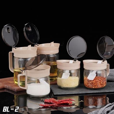 Jual Toples Tempat Bumbu Dapur Multifungsi Wadah Bumbu Dapur Set 5in1