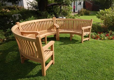 Curved Wooden Garden Benches Handcrafted In Yorkshire Woodcraft Uk