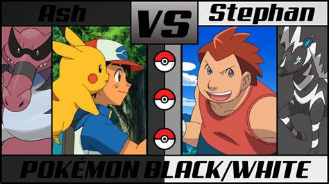 Ash Vs Stephan Pok Mon Black White Unova League Battle Youtube