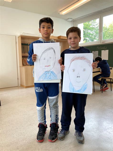 Selbstportraits In Kunst Klasse C Max Traeger Schule