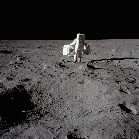 Buzz Aldrin Goes For A Walk On The Moon