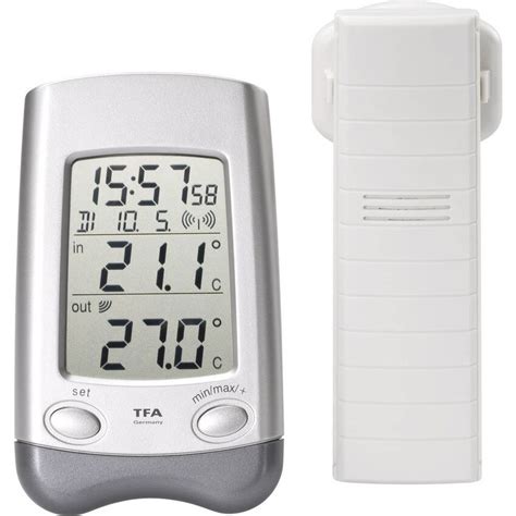 Tfa Dostmann Wave Tr Dl S Termometer Silver Elgiganten