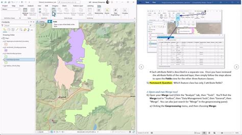 Geoprocessing And Automation In Arcgis Pro Lab Exercise 2 The Merge Tool Youtube