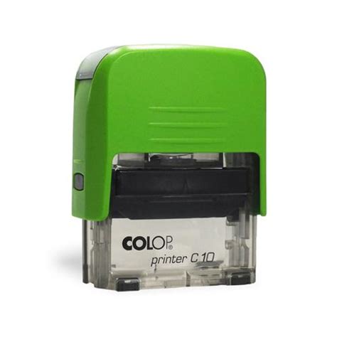 Carimbo Autom Tico Colop Printer Verde Transparente X Mm