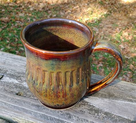 Ironstone Over Textured Amber Brown Coats Each Glazing Techniques