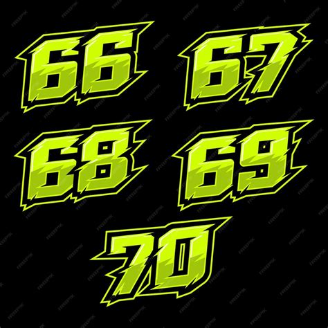 Premium Vector | Racing number design